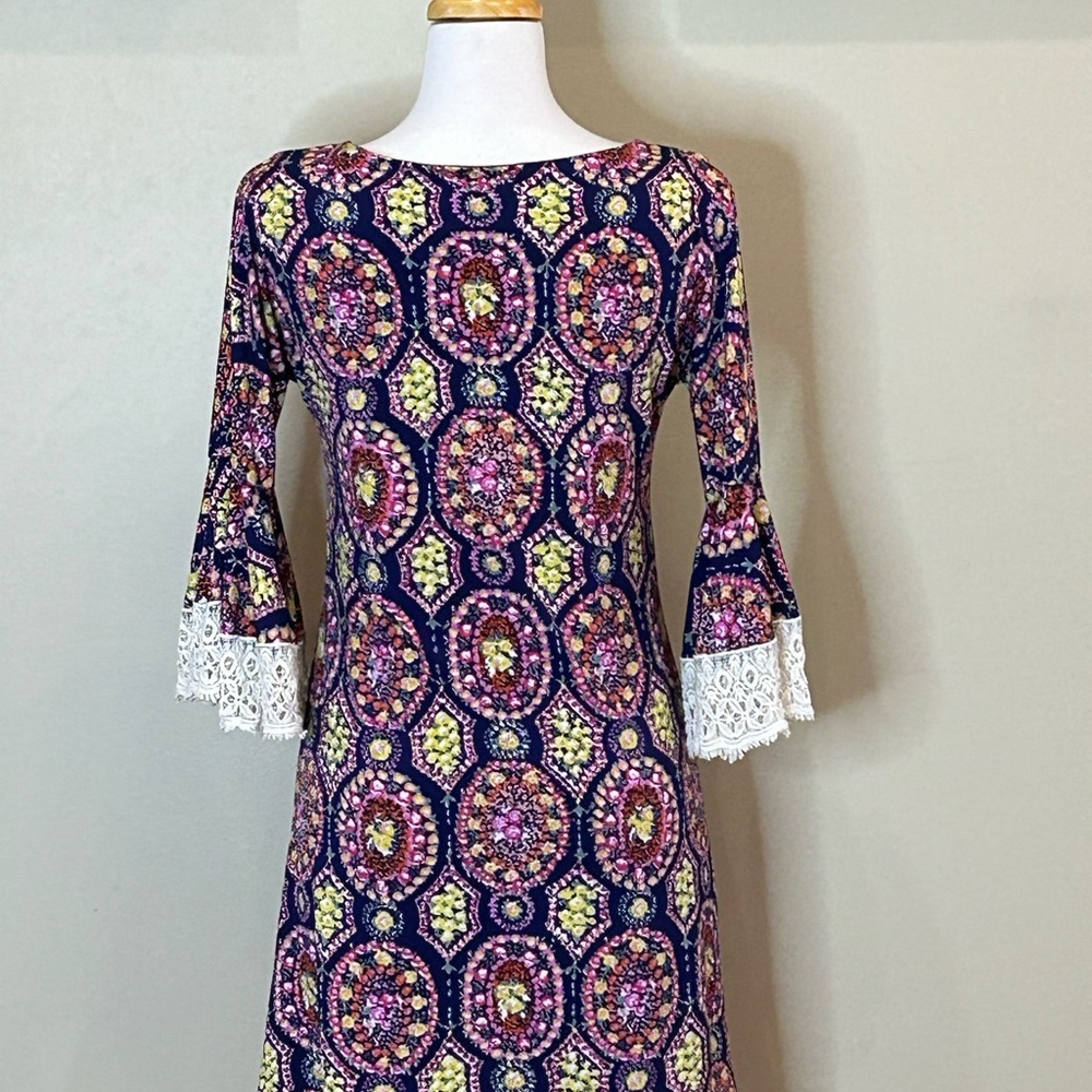Judith March | Size Small Floral and Lace Boho Dress - Picture 5 of 7